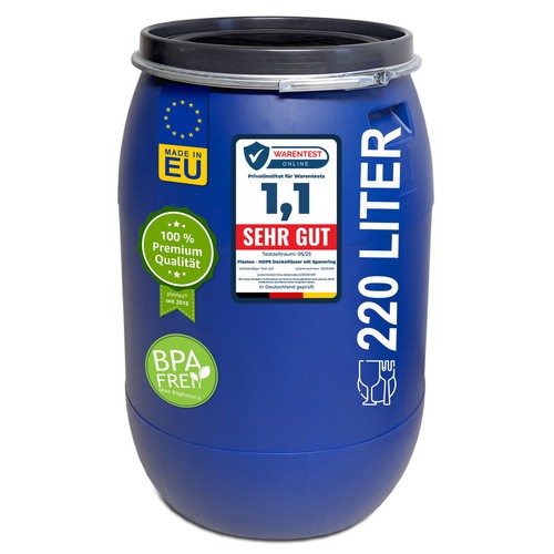 220 liter deckelfass regenfass - deckelfass,