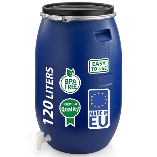 Regentonne weithalsfass 120l - regentonne,