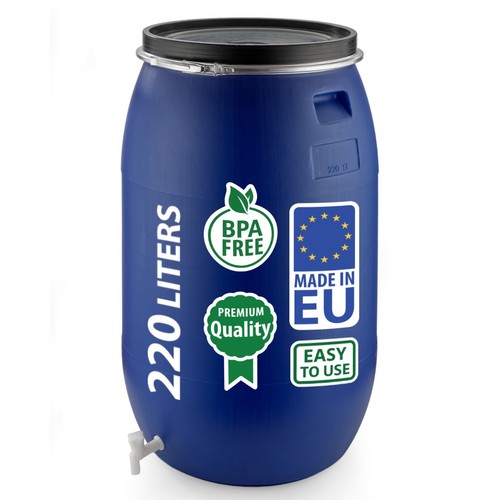 Regentonne weithalsfass 220l - regentonne,